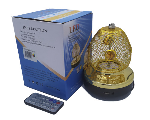 Лампа на постачанні сітка обертова RGB RHD-163 mp3+ду (RD-5022)