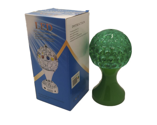 Лампа на поставці куля обертова зелена RGB RHD-48 (RD-5025)