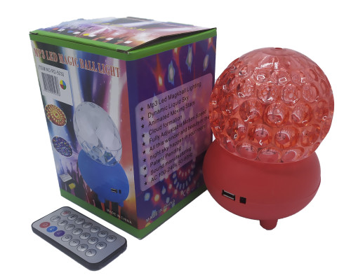 Лампа на поставці куля, що обертається RGB RHD-182+Мр3+Ду+USB (RD-5030)