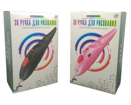 Ручка 3D акумуляторна з трафаретом K9902 (пластик - PCL низькою t°)