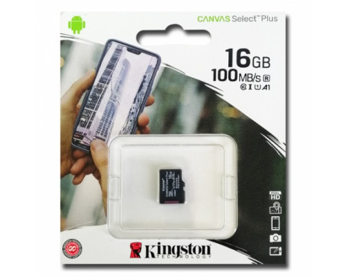 Карта пам'яті micro SDHC 16GB Kingston (class 10) (UHS-3) (БЕЗ АДАПТЕРА)