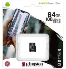 Карта пам'яті micro SDHC 64GB Kingston (class 10) (UHS-3) (з адаптером)
