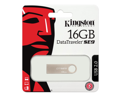 Флеш накопичувач USB 16Gb Kingston SE9 (Метал) (3.0)