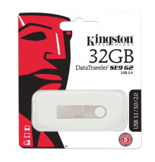 Флеш накопичувач USB 32Gb Kingston SE9 (Метал) (3.0)