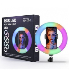 Кільцева LED лампа RGB MJ20 (20см) (1 кріплення) (управління на дроті) (1-20)