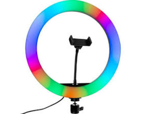 Кільцева LED лампа RGB MJ38 (38см) (1 кріплення) (управління на дроті + пульт)