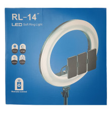 Кільцева LED лампа RL-14 (36см) (3 кріплення) (пульт)
