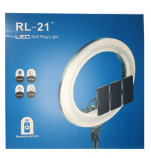 Кільцева LED лампа RL-21 (55см) (3 кріплення) (пульт) (сумка)