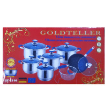 Набір каструль Goldteller GT-1310 (13 предметів)