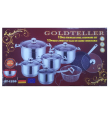 Набір каструль Goldteller GT-1320 (13 предметів)