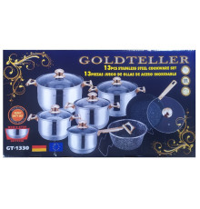 Набір каструль Goldteller GT-1330 (13 предметів)