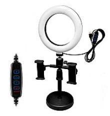 Кільцева led настільна лампа PHONE LIVE FILL LIGHT (WN-20)