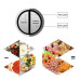 Подрібнювач овочів, фруктів та м'яса 2L FOOD PROCESSOR A-04 (WN-22)