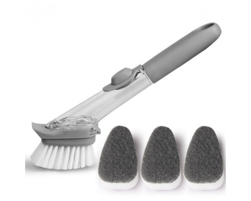 Багатофункціональна щітка з дозатором для чищення посуду CLEANER BRUSH (WN-24)