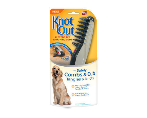 Гребінець для вовни тварин Knot Out Electric Pet Comb (WN-34)