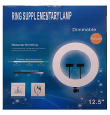 Кільцева LED лампа (33см) (USB) (керування на дроті) (1 кріплення)