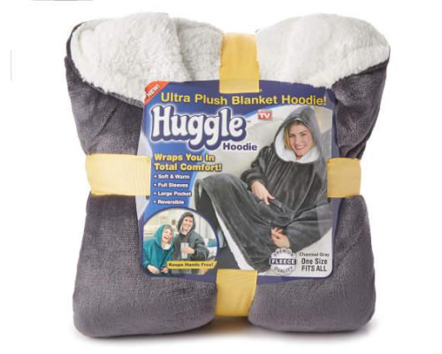 Толстовка з капюшоном Худі Huggle Hoodie ultra plush blanket hoodie (M-118) (5 шт червоні, 1 шт синя)