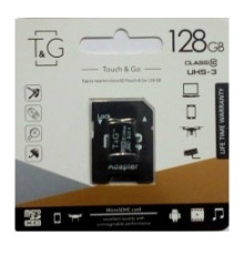 Карта пам'яті micro SDHC 128GB T&G (class10) (UHS-3) (з адаптером)
