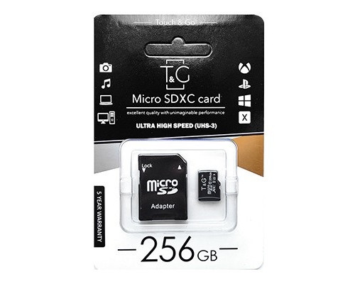 Карта пам'яті micro SDHC 256GB HI-RALI (class10) (UHS-3) (з адаптером)