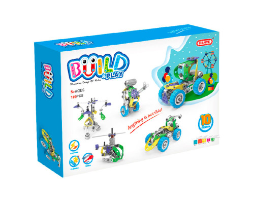 Конструктор Build&Play 5 в 1 З мотором 109 ел. J-7783