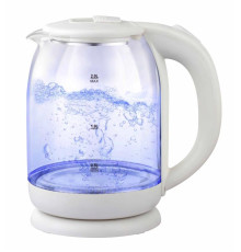 Електричний чайник Goldteller MG-06 WHITE (скло) (220V, 50HZ 1500W, 1.8L)