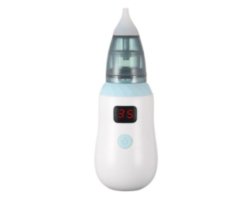 Аспіратор дитячий акумуляторний 2-в-1 BABY NOSE з LED-дисплеєм та регулятором потужності (MA-20)