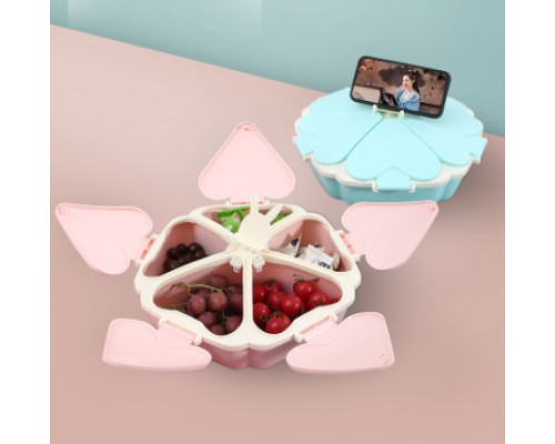 Органайзер для солодощів Peach Heart Shape 5 відсіків із підставкою для телефону (WO-27)