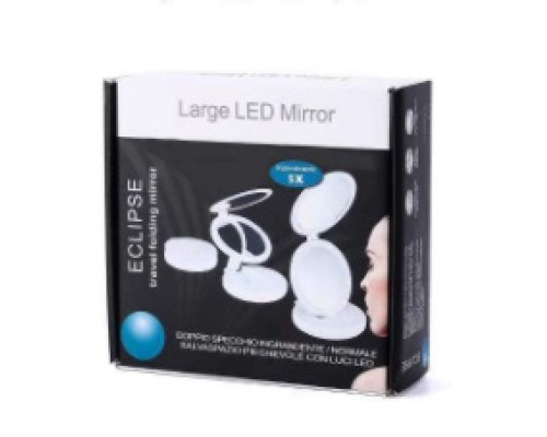 Дзеркало з LED підсвічуванням Large LED Mirror (складне, 5X) (W0-29)