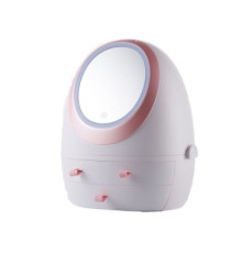 Органайзер для косметики з дзеркалом LED (Білий) (W-1)