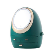 Органайзер для косметики з дзеркалом LED (Зелений) (W-3)