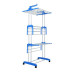 Сушарка для білизни Garment Rack With Wheels 3 яруси (Сірий, синя, рожева) (TW-116)