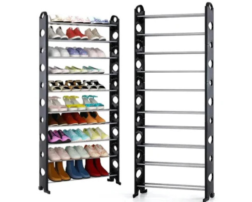 Полиця для взуття Shoe rack (10 полиць, 30 пар) (25Wх7.9"Dх60.6H) 8060