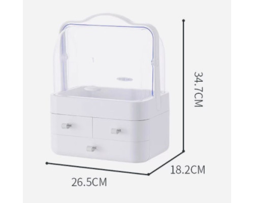 Органайзер для косметики 4 секції (зелений) YM206-1 Three Drawers