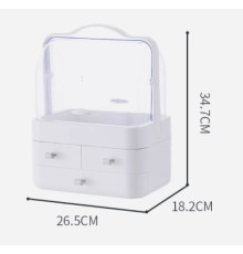 Органайзер для косметики 4 секції (рожевий) YM206-1 Three Drawers