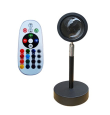 Лампа LED для селфі ефект сонця RGB + пульт (F-20)