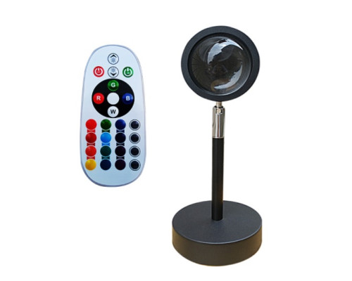 Лампа LED для селфі ефект сонця RGB + пульт (F-20)