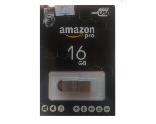 Флеш накопичувач USB 16Gb Amazon pro FIT (метал)
