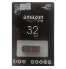Флеш накопичувач USB 32Gb Amazon pro FIT (метал)