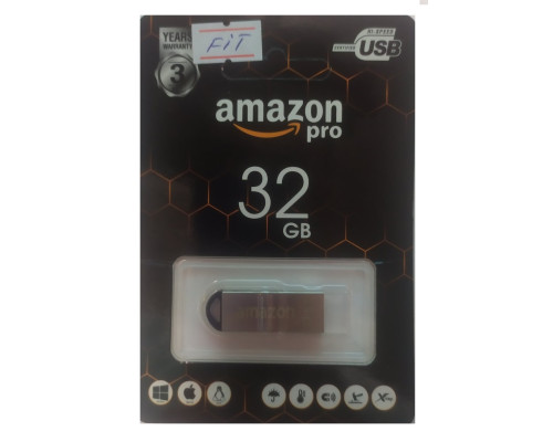 Флеш накопичувач USB 32Gb Amazon pro FIT (метал)