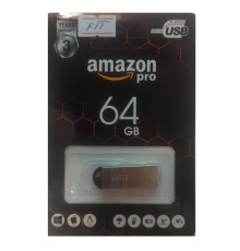 Флеш накопичувач USB 64Gb Amazon pro FIT (метал)