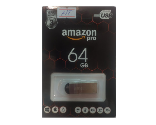 Флеш накопичувач USB 64Gb Amazon pro FIT (метал)