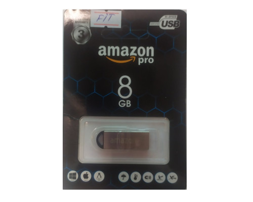 Флеш накопичувач USB 8Gb Amazon pro FIT (метал)
