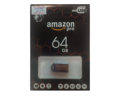 Флеш накопичувач USB 64Gb Amazon pro miniFIT (метал)
