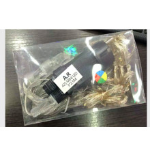 Гірлянда RD-205 Штора вулична 425LED 3х2.5м 220В + блок живлення + 8 режимів + заглушка хвостова Колір ламп-Синій