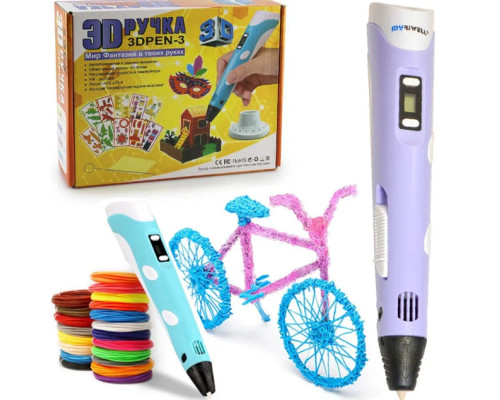 Ручка 3D з екраном 3DPEN-3 (пластик – PLA високої t°)
