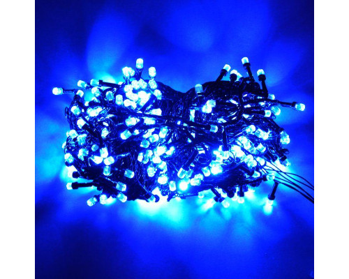 Гірлянда RD-7067 300LED ВУЛИЦЯ Дрот-Чорний Колір ламп-Синій