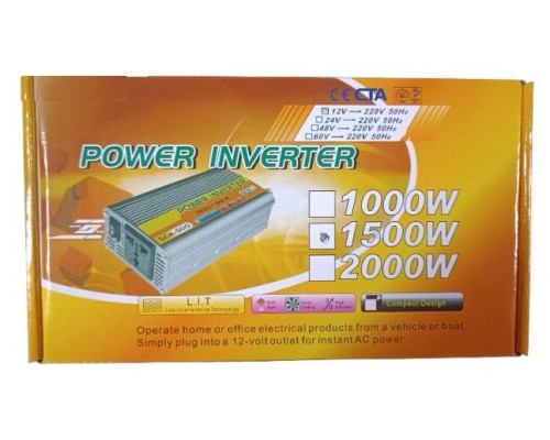 Перетворювач напруги з 12V→220V 1500W