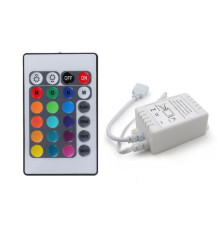 LED контролер 12V з інфрачервоним пультом для світлодіодної RGB стрічки