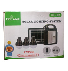 Ліхтар CL-02 Power Bank із сонячною панеллю+лампочки 3шт
