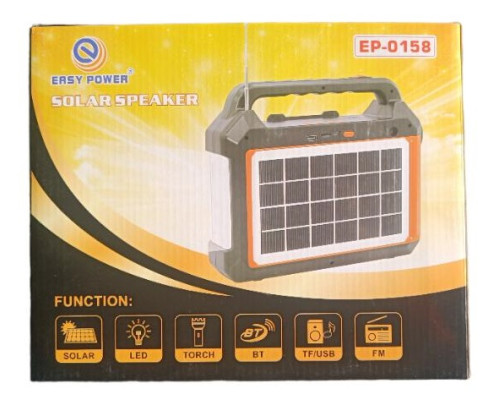 Ліхтар EP-0158 Power Bank-радіо-блютуз із сонячною панеллю 9V 3W